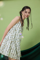 Sunny Floral Mini Tiered Dress